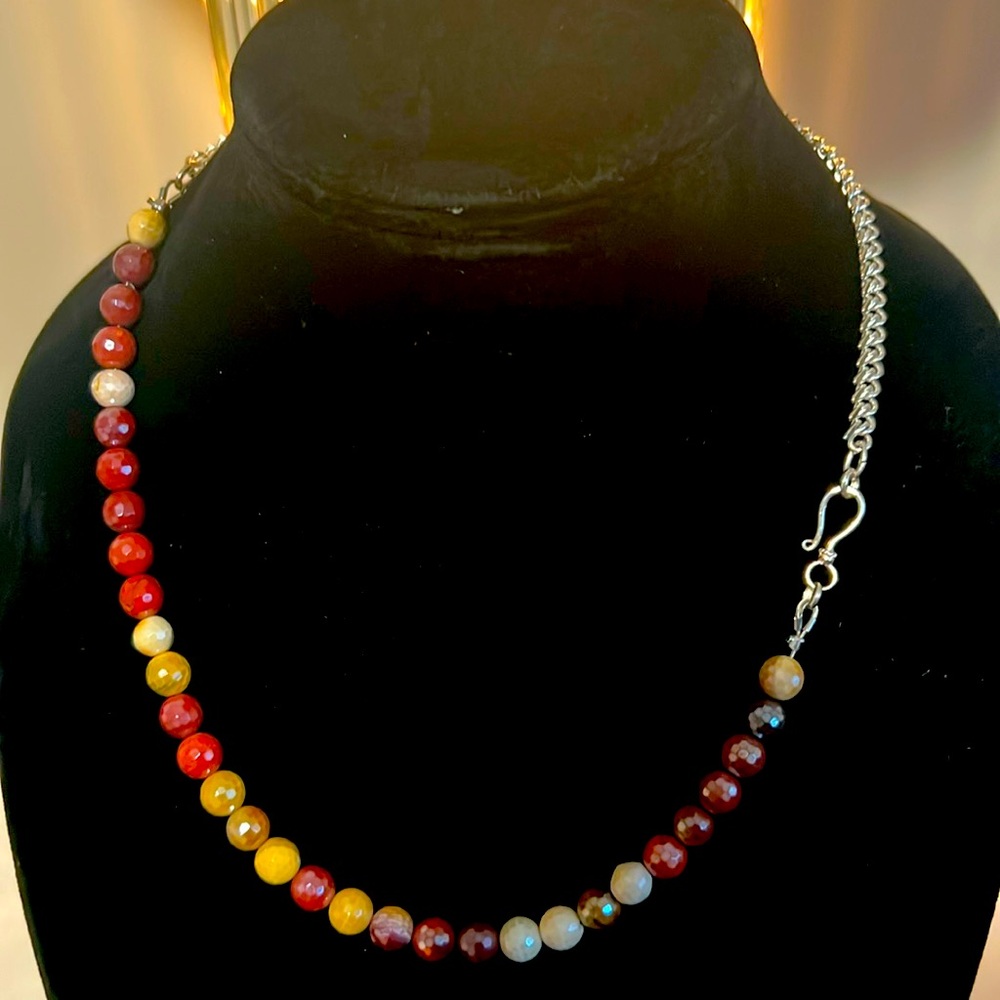 Mookite Plated 1/2  Silver chain